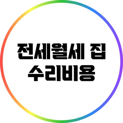 전세월세 집 수리비용